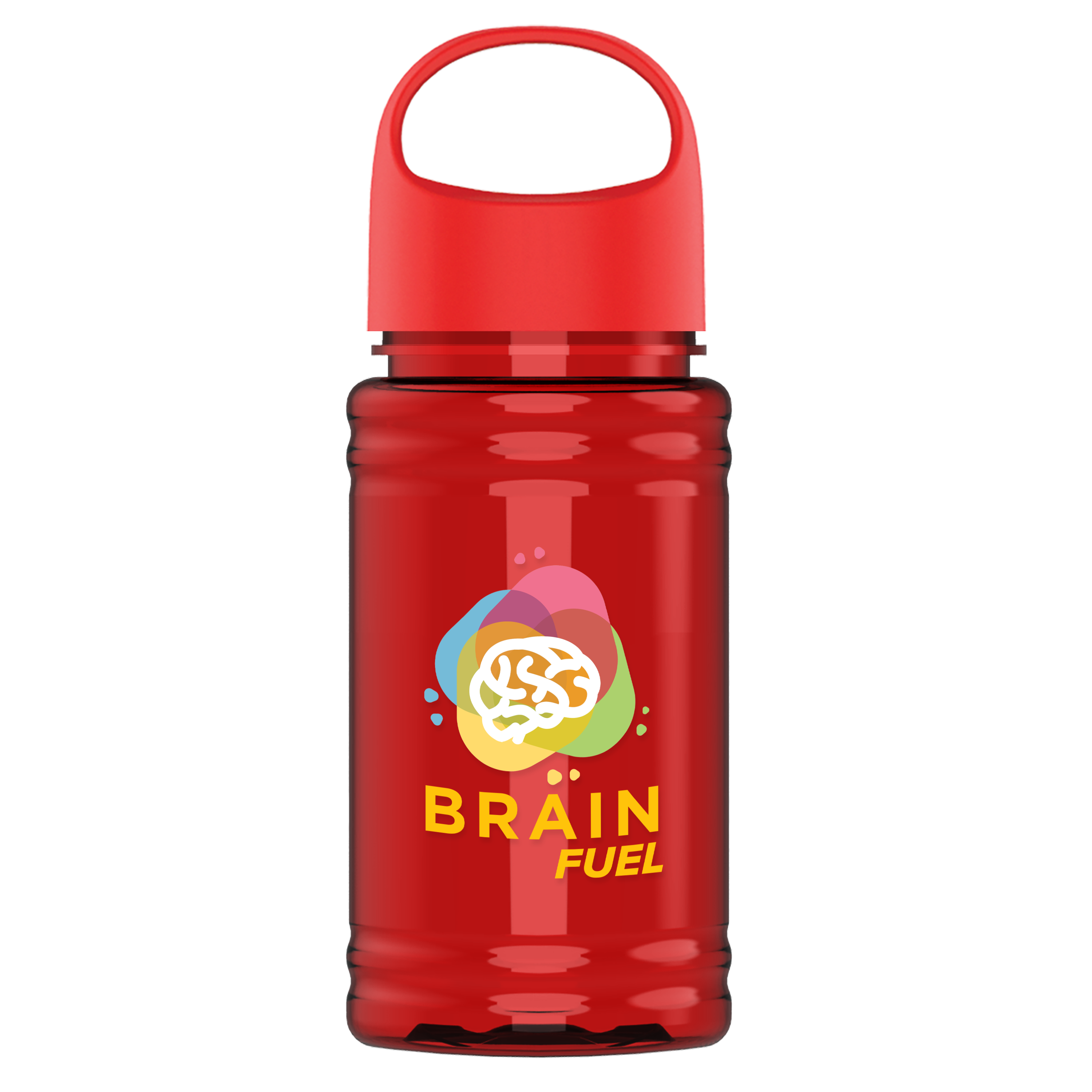Mini RPET Bottle with Oval Crest Lid - 16 oz.